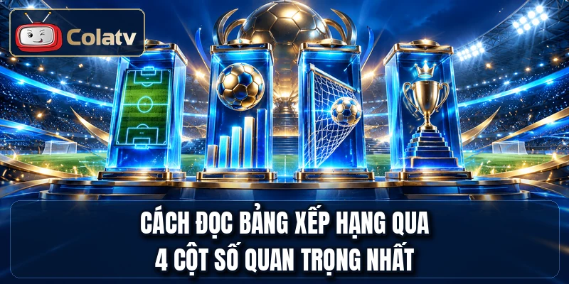 Cách đọc bảng xếp hạng qua 4 cột số quan trọng nhất